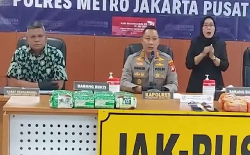 Polres Jakpus Gagalkan Peredaran 20,6 Kg Sabu Jaringan Internasional