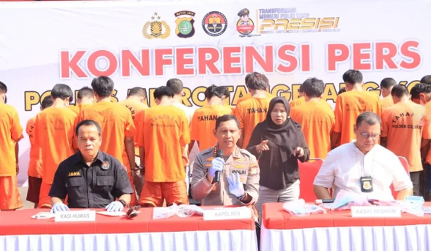 28 Maling Sepeda motor Ditangkap Polrestro Tangerang Kota