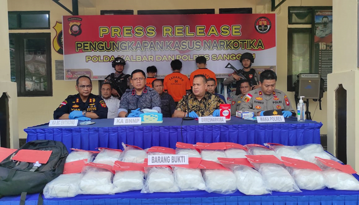 Polisi Gagalkan Penyeludupan 19 Kilogram Sabu Asal Malaysia