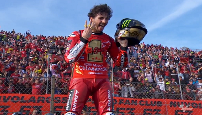 Perayaan Kemenangan Pecco Bagnaia