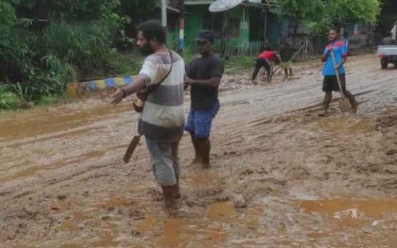 158 Rumah Di 3 Distrik, Jayapura Terendam Banjir