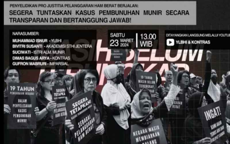 Kasum Minta Kasus Pembunuhan Munir Diselesaikan