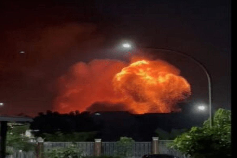 Gudang Peluru Milik Kodam Jaya Terbakar