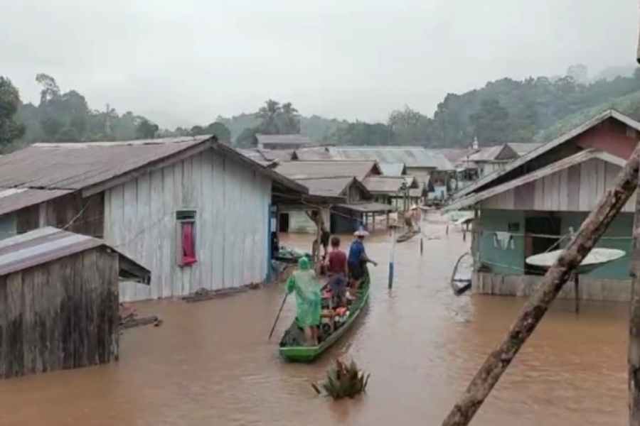 80 Kepala Keluarga Di Kabupaten Malinau Kebanjiran