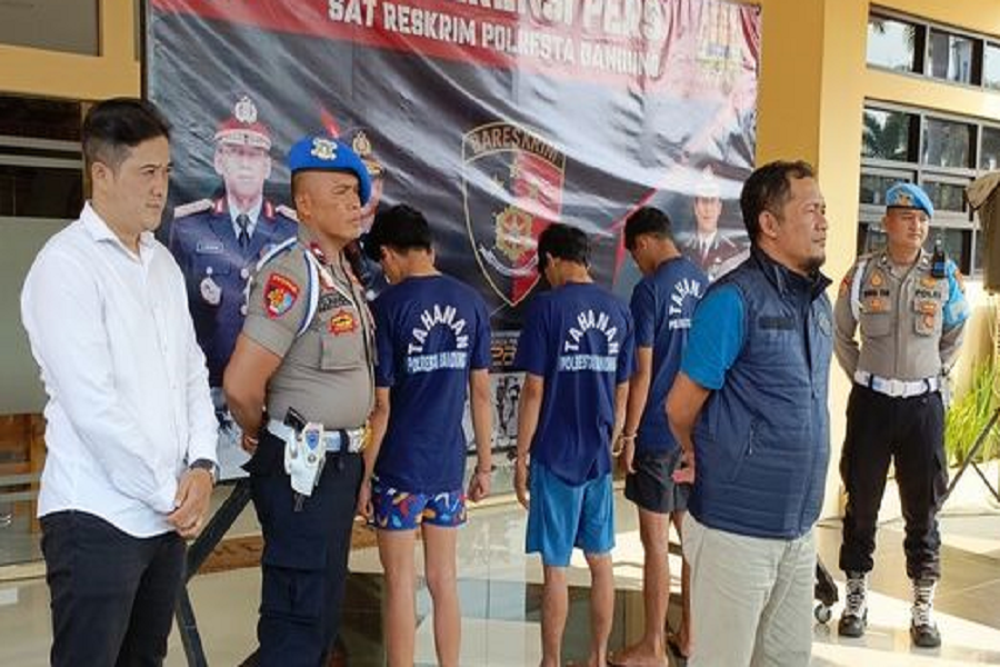 4 Anggota Geng Motor Bacok 7 Warga Ditangkap Polisi