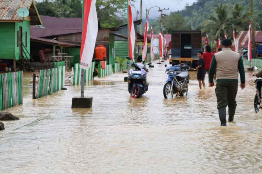 Banjir Yang Menenggelamkan 13 Desa Di Konawe Utara Surut