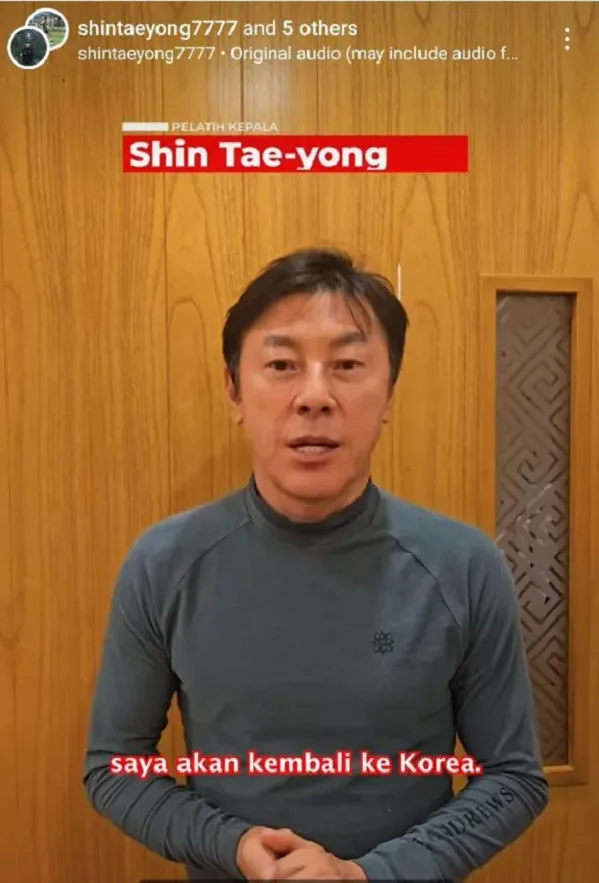 Terbang Ke Korea, Shin Tae-yong Salam Perpisahan