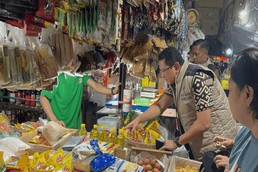 Sidak Pasar, Satgas Pangan Awasi Penimbunan Bapok