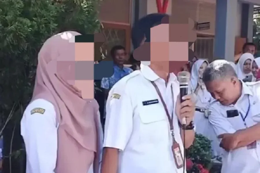 Guru Bukan Muhrim Gandengan Tangan Di Depan Siswa, Ini Klarifikasinya