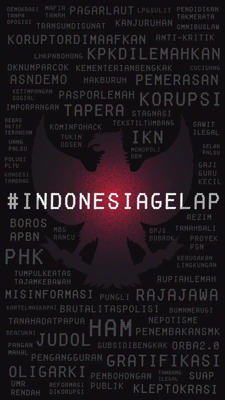 Aksi “IndonesiaGelap” Menggema, Muncul Spanduk Nyeleneh