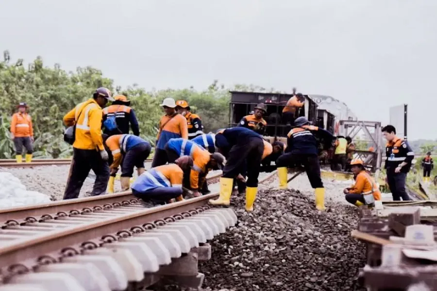 KAI: Jalur Terdampak Banjir Grobogan Pulih 5 Februari