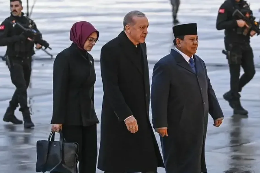 Presiden Erdogan Sambut Kedatangan Presiden Prabowo