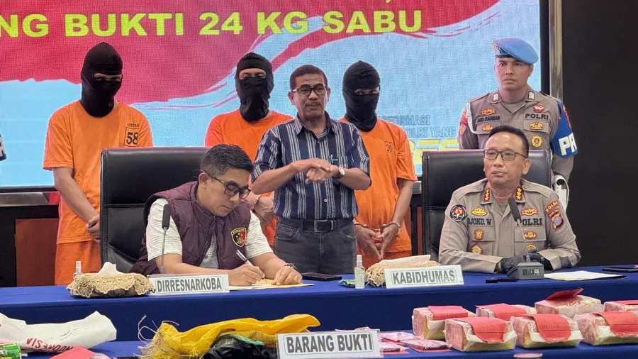 24 Kg Sabu Dari Malaysia, Polisi Tangkap 3 Pelaku Pengedar