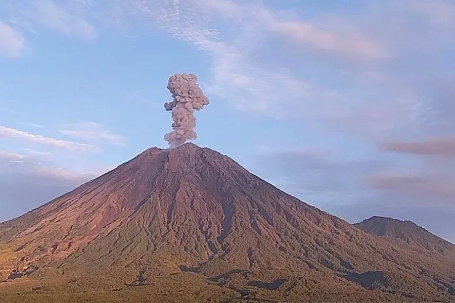 Gunung Semeru Erupsi, Tinggi Letusan 800 Meter Di Atas Puncak