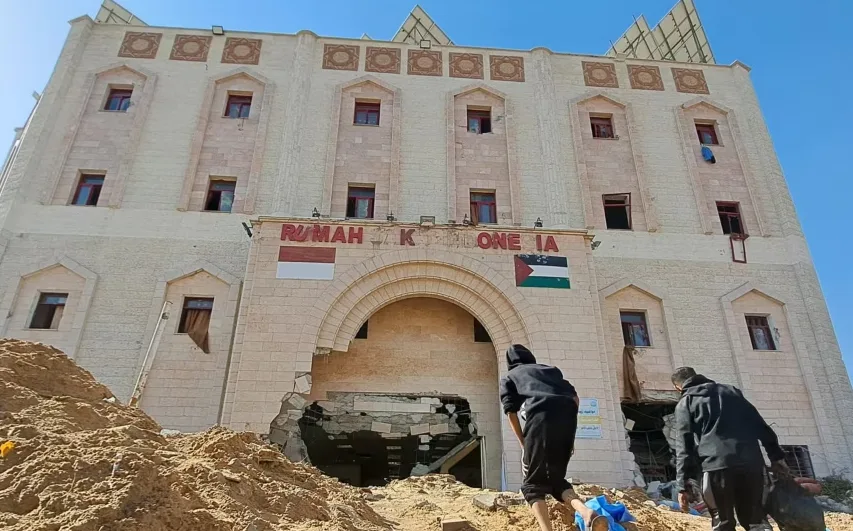 Makin Biadab, RS Indonesia Digempur Israel