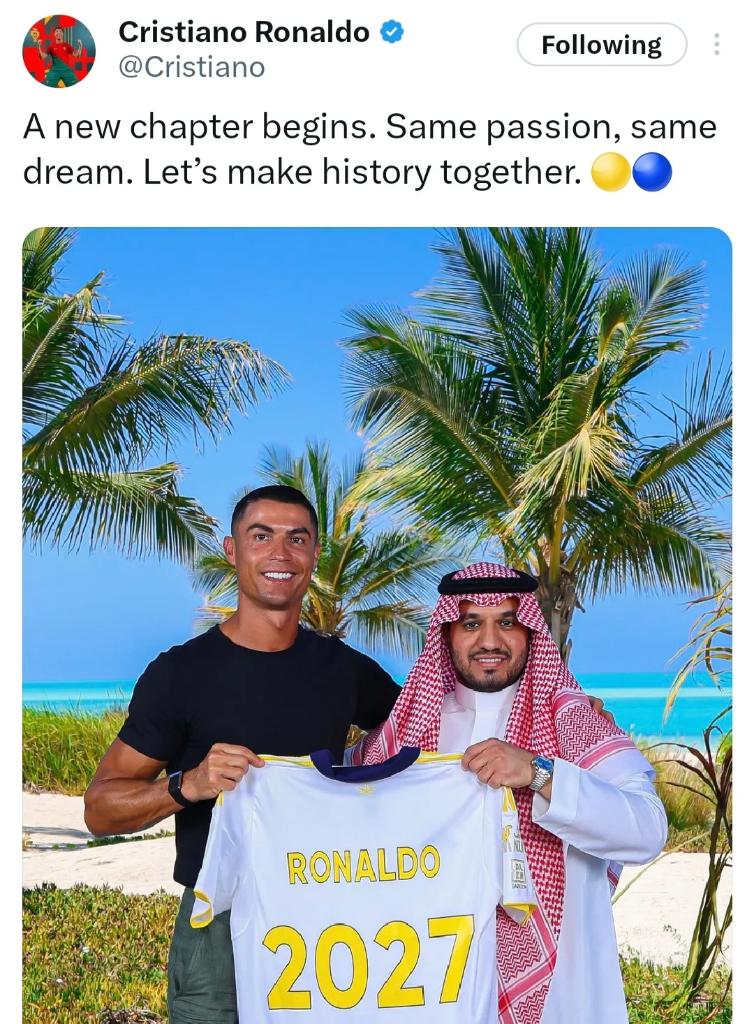 Ronaldo-Al Nassr Sepakati Kontrak Hingga 2027