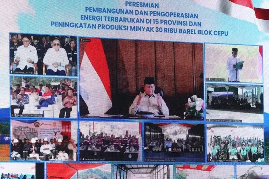Presiden Meresmikan Operasional dan Pembangunan PLTP-PLTS di 15 Provinsi