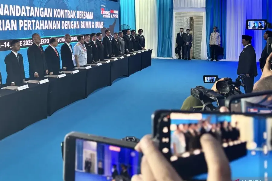 Presiden Saksikan Penandatanganan 27 MoU Senilai Rp33 Triliun di Indo Defence