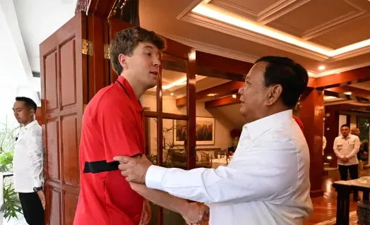Prabowo Mengundang Timnas Makan Siang Di Kertanegara