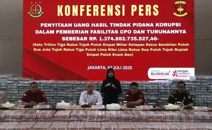 Kejaksaan Agung Kembali Sita Uang Trilyunan Rupiah