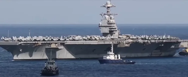 Kapal Induk AS Kebakaran di Tengah Konflik Iran, 200 Awak Jadi Korban