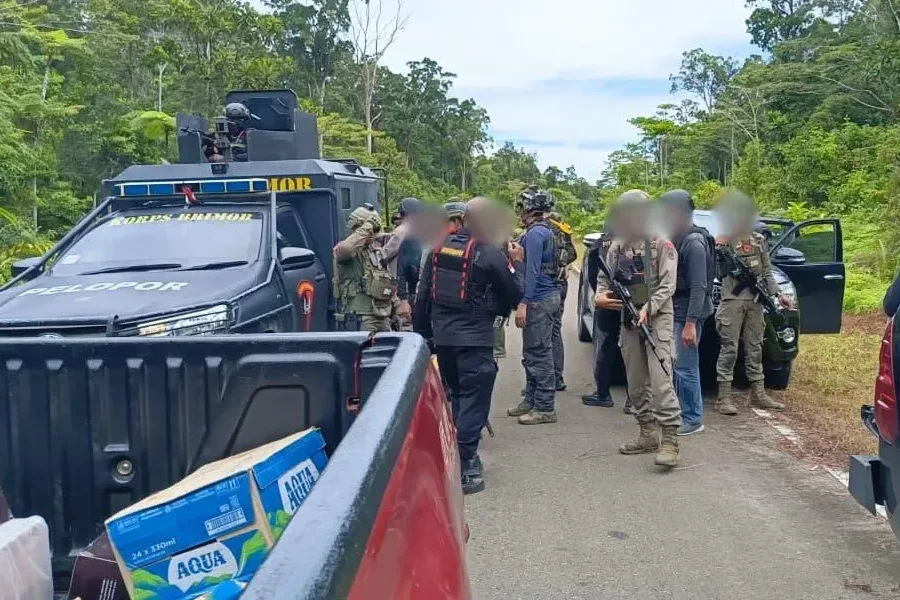 Satgas Damai Cartenz Kontak Tembak KKB Di Yahukimo