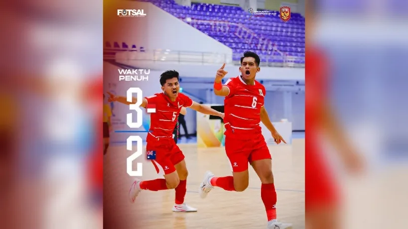 Kalahkan Australia 3-2, Timnas Futsal Indonesia Jadi Juara Grup B AFF Futsal 2026