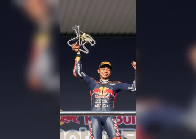 Kiandra Ramadhipa Juara Race 2 Red Bull Rookies Cup 2026 Jerez, Start dari Posisi 17