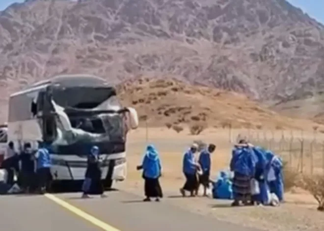 Bus Jamaah Haji Indonesia Kecelakaan di Jabal Magnet