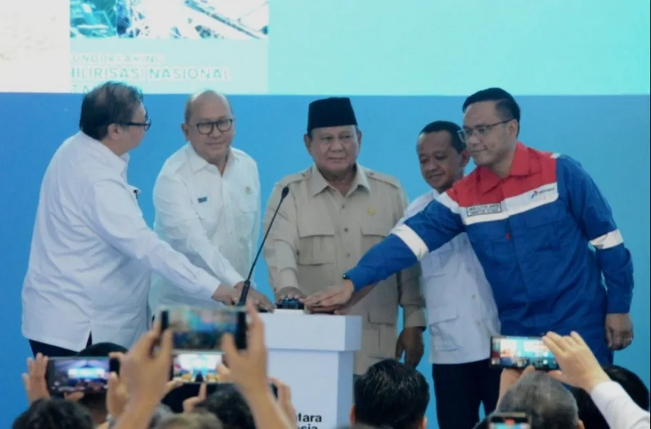 Presiden Prabowo Groundbreaking 13 Proyek Hilirisasi Tahap II di Cilacap