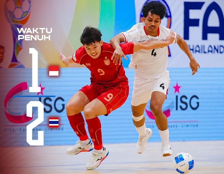 Hasil Final Piala AFF Futsal 2026: Indonesia Kalah 1-2, Thailand Juara