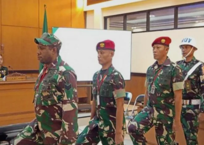 Hakim Tolak Eksepsi Terdakwa Prajurit TNI Pembunuhan Kacab Bank