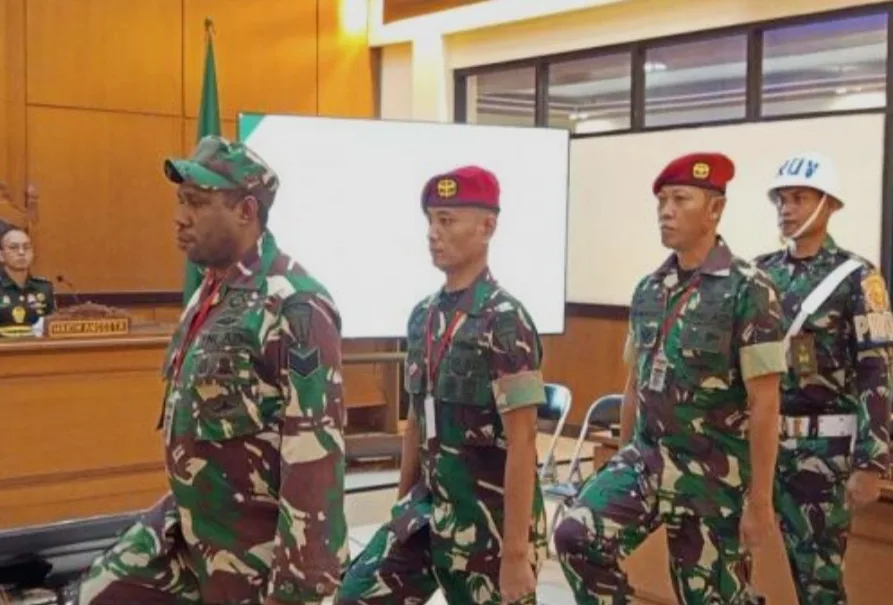 Sidang Perdana Prajurit TNI Pembunuh Kacab Bank Digelar