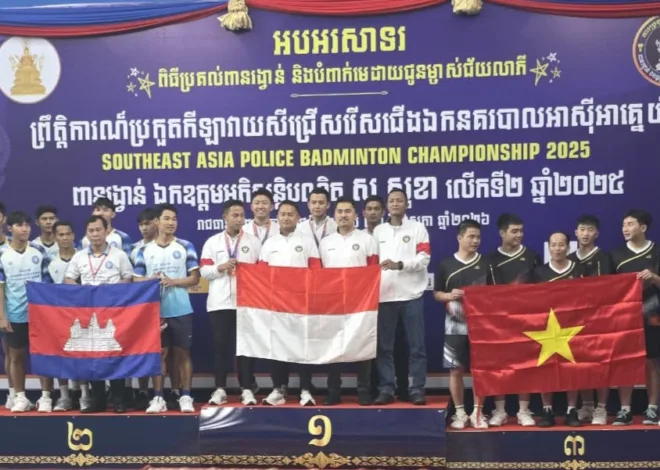 SEA Police Badminton 2026 Kamboja, Tim Bulutangkis Polri Raih 4 Emas