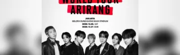 BTS akan menggelar konser BTS WORLD TOUR 'ARIRANG' di Stadion Utama Gelora Bung Karno (GBK). (Instagram/ime_indonesia)