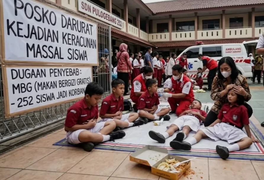 Bukan Cuma Di Daerah, 252 Siswa Di Jaktim Keracunan MBG
