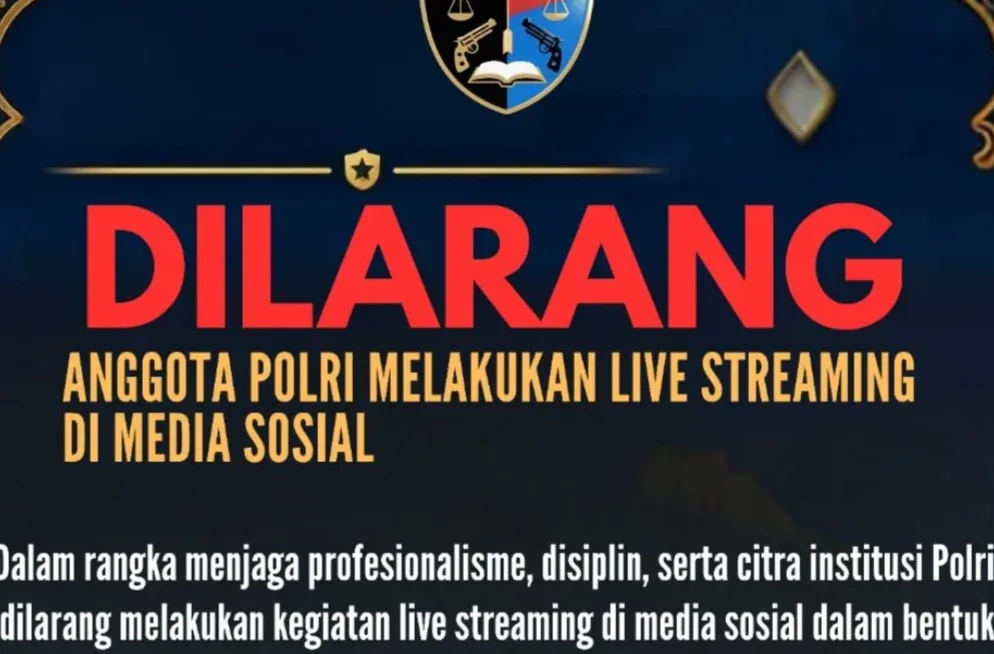 Anggota Polri Dilarang Live Streaming Saat Bertugas