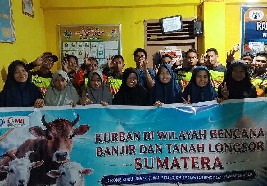 ARM HA-IPB Berkurban Sapi Untuk Korban Banjir Di Jorong Kubu
