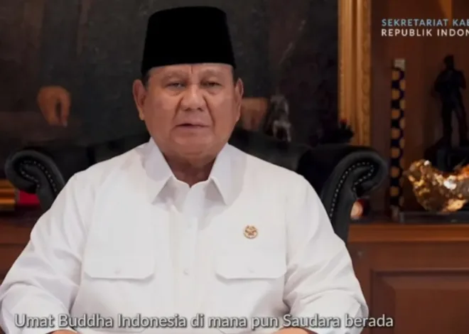 Presiden Prabowo: Semangat Waisak Perkuat Persaudaraan dan Persatuan