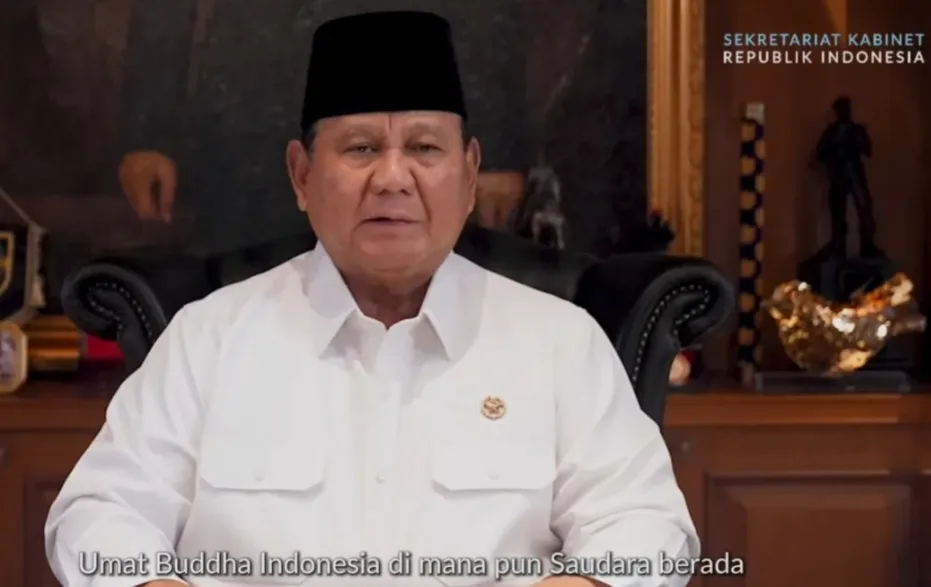 Presiden Prabowo: Semangat Waisak Perkuat Persaudaraan dan Persatuan