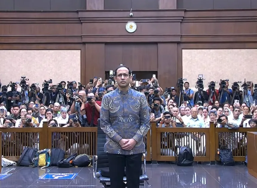 Nadiem Makarim Divonis 10 Tahun Penjara, Wajib Bayar Ganti Rugi Rp809,5 Miliar