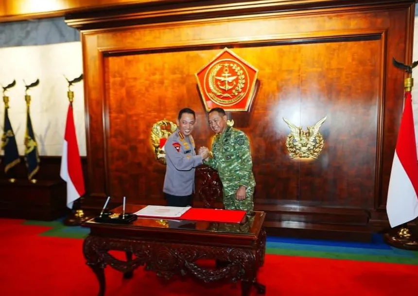 TNI-Polri Solid, Kapolri Silaturahmi Panglima TNI Di Mabes TNI