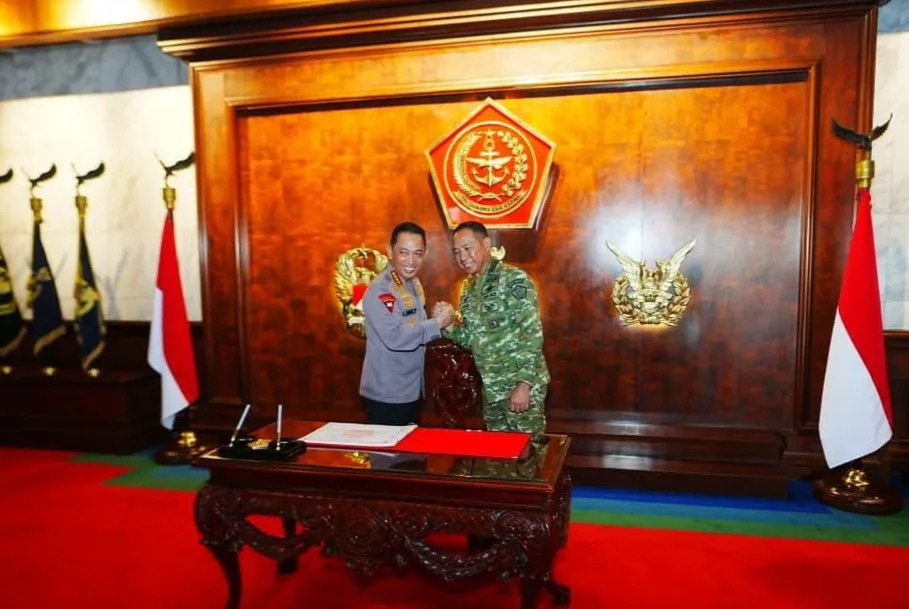 TNI-Polri Solid, Kapolri Silaturahmi Panglima TNI Di Mabes TNI