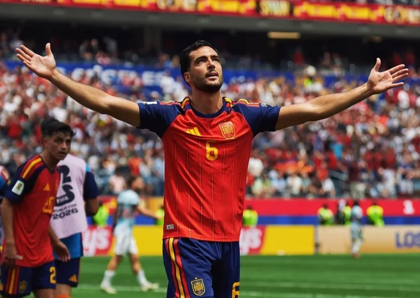 Spanyol Singkirkan Belgia 2-1, Mikel Merino Cetak Gol Kemenangan di Menit Akhir