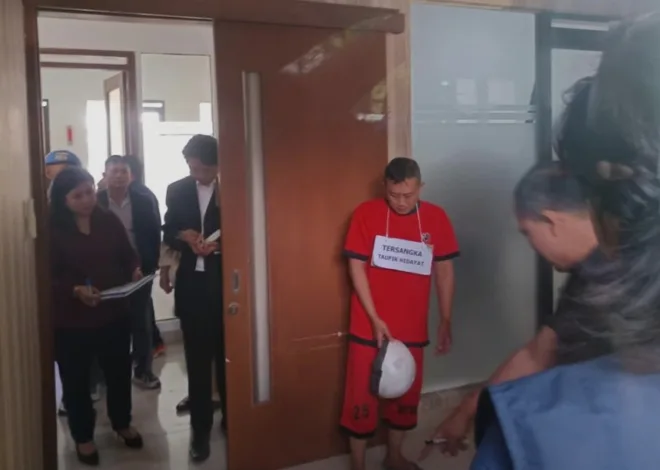 Polda Jabar Rekonstruksi Kasus Penyekapan Wanita Tersangka Taufik Hidayat