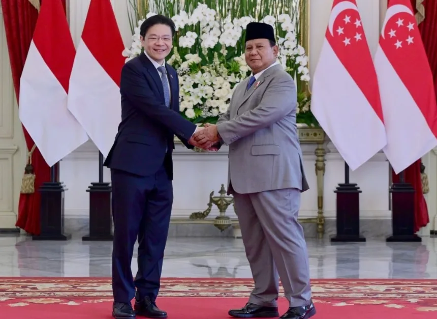 Presiden Prabowo Sambut Kunjungan PM Singapura Lawrence Wong