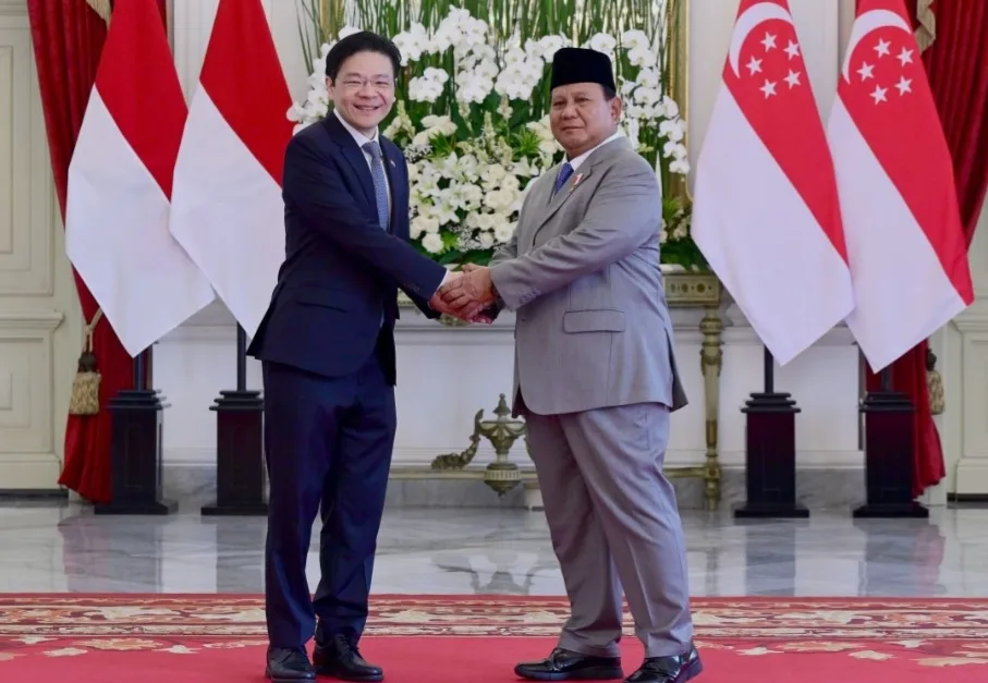 Presiden Prabowo Sambut Kunjungan PM Singapura Lawrence Wong