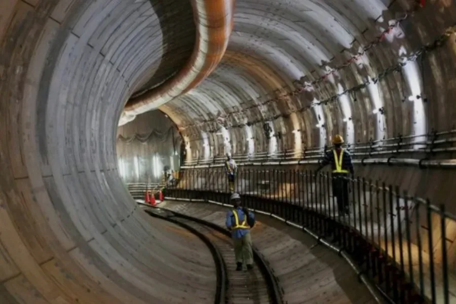 Terowongan Jalur MRT Bundaran HI-Kota Kini Sudah Tersambung