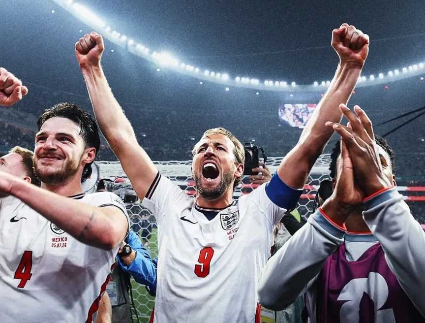 Diganjar Kartu Merah, Inggris Tekuk Meksiko 3-2, Melaju ke Delapan Besar