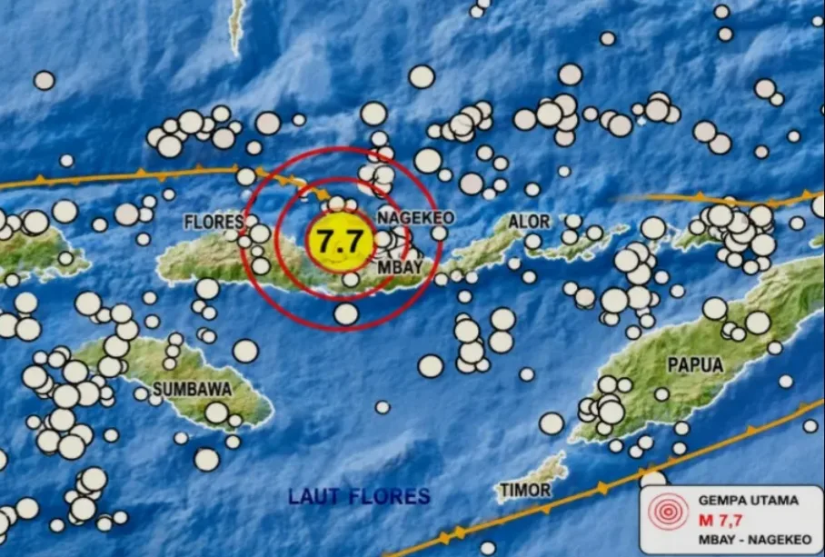 Gempa Magnitudo 7,7 Guncang Nagekeo, Dua Orang Meninggal Dunia di Sikka